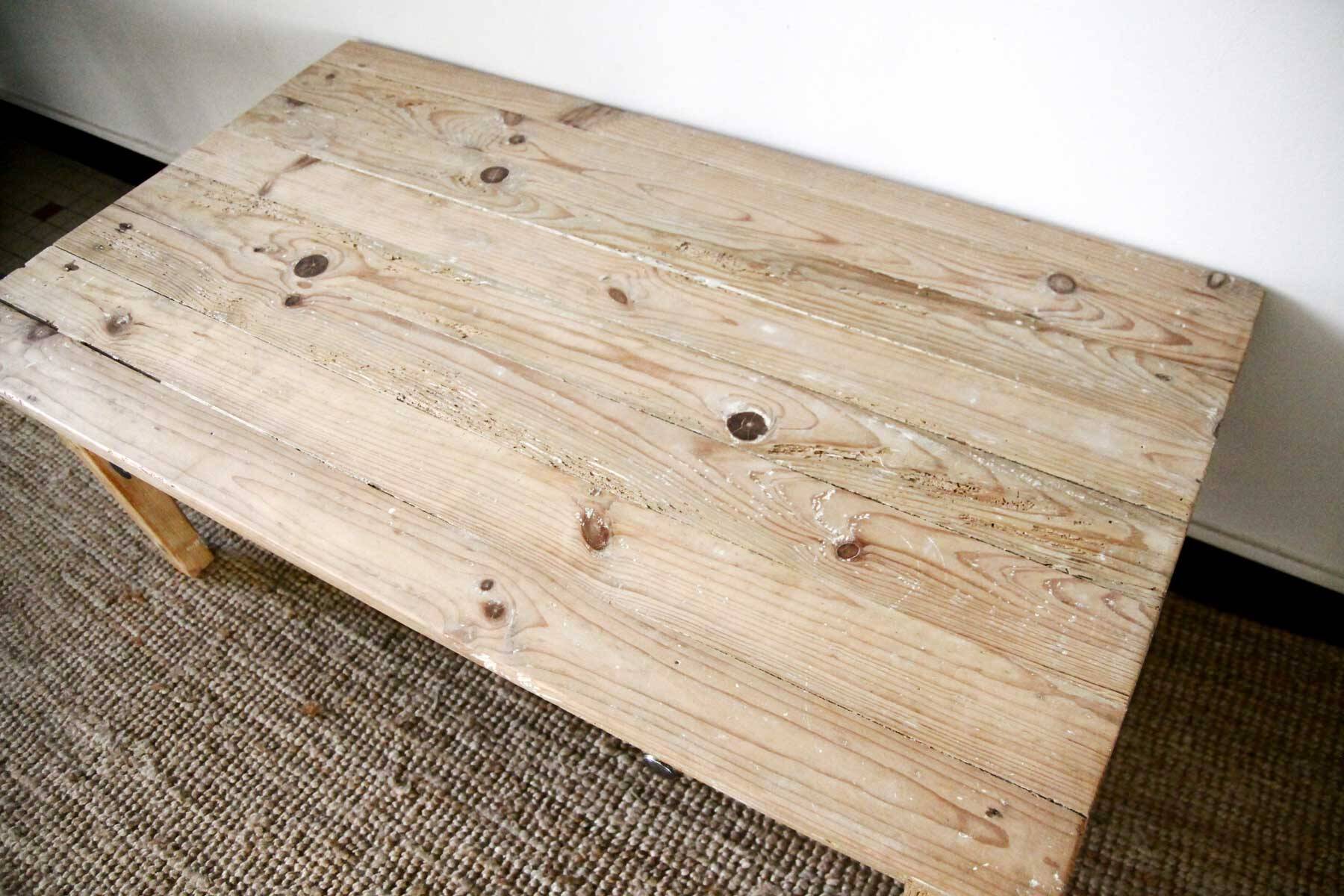 Wooden coffee table