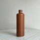 Decorative brown ceramic bottle.