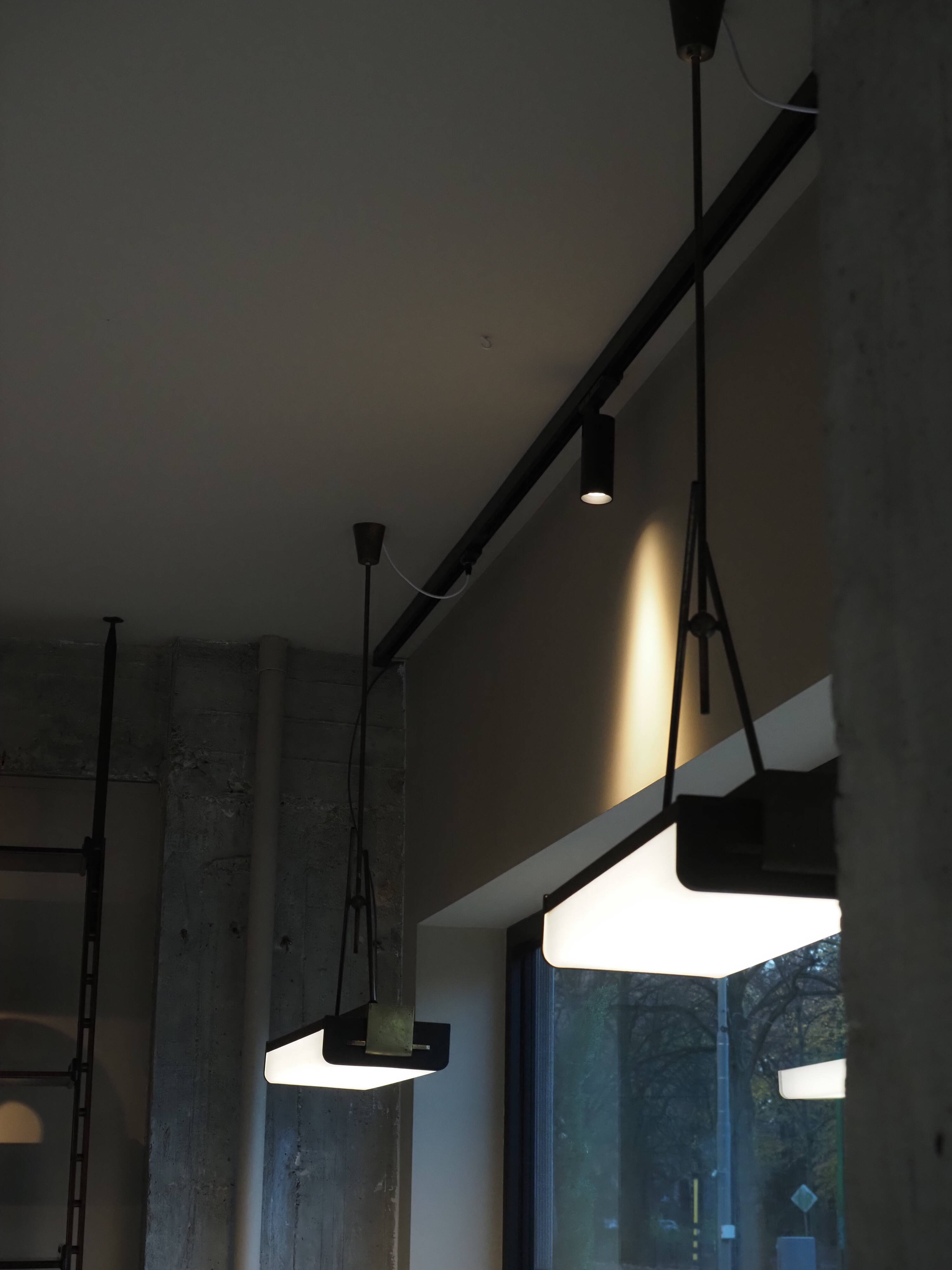 Pair of Italian pendant lights from the 1960s