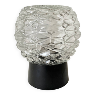 Vintage molded glass ceiling light