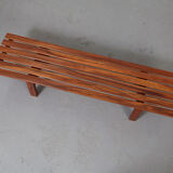 Mahogany slat bench 1960