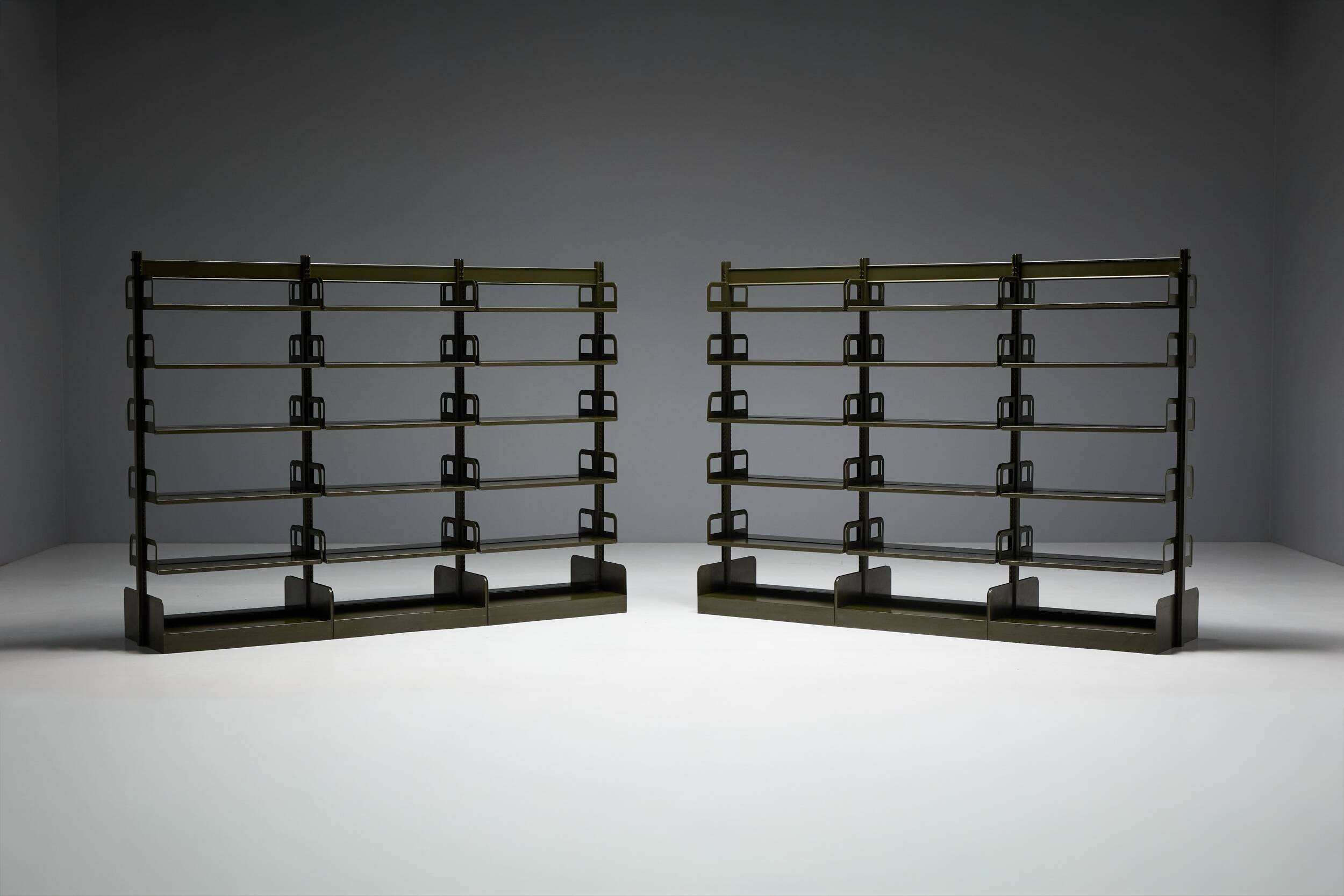 Modular freestanding shelving system, France, 1950s