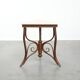 Antique Thonet design side table from the early 20th century with a natural stone top