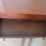 4-drawer chest of drawers - empire style - with detached columns - mahogany-bronze stain