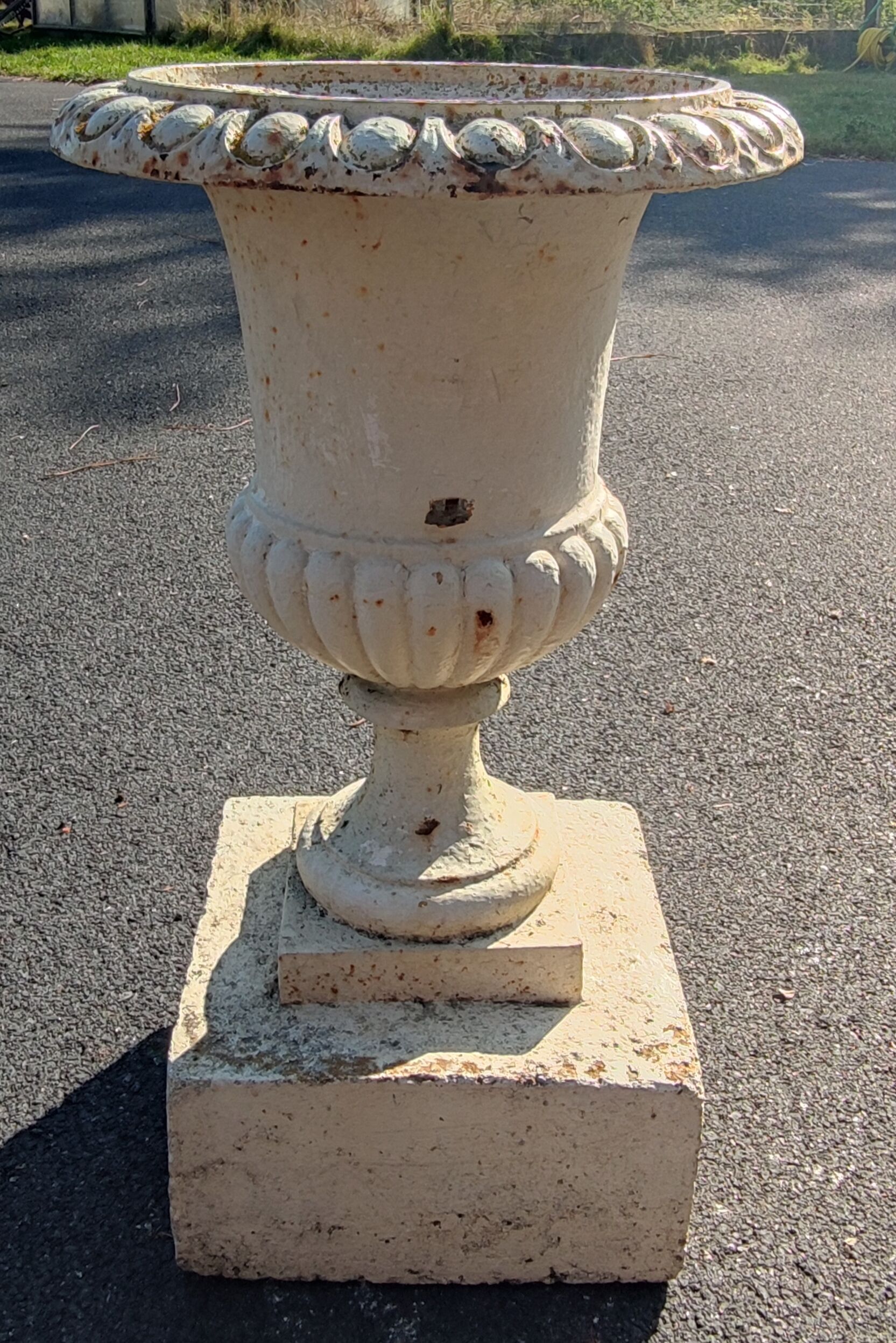 Pair of ancient medici cast iron