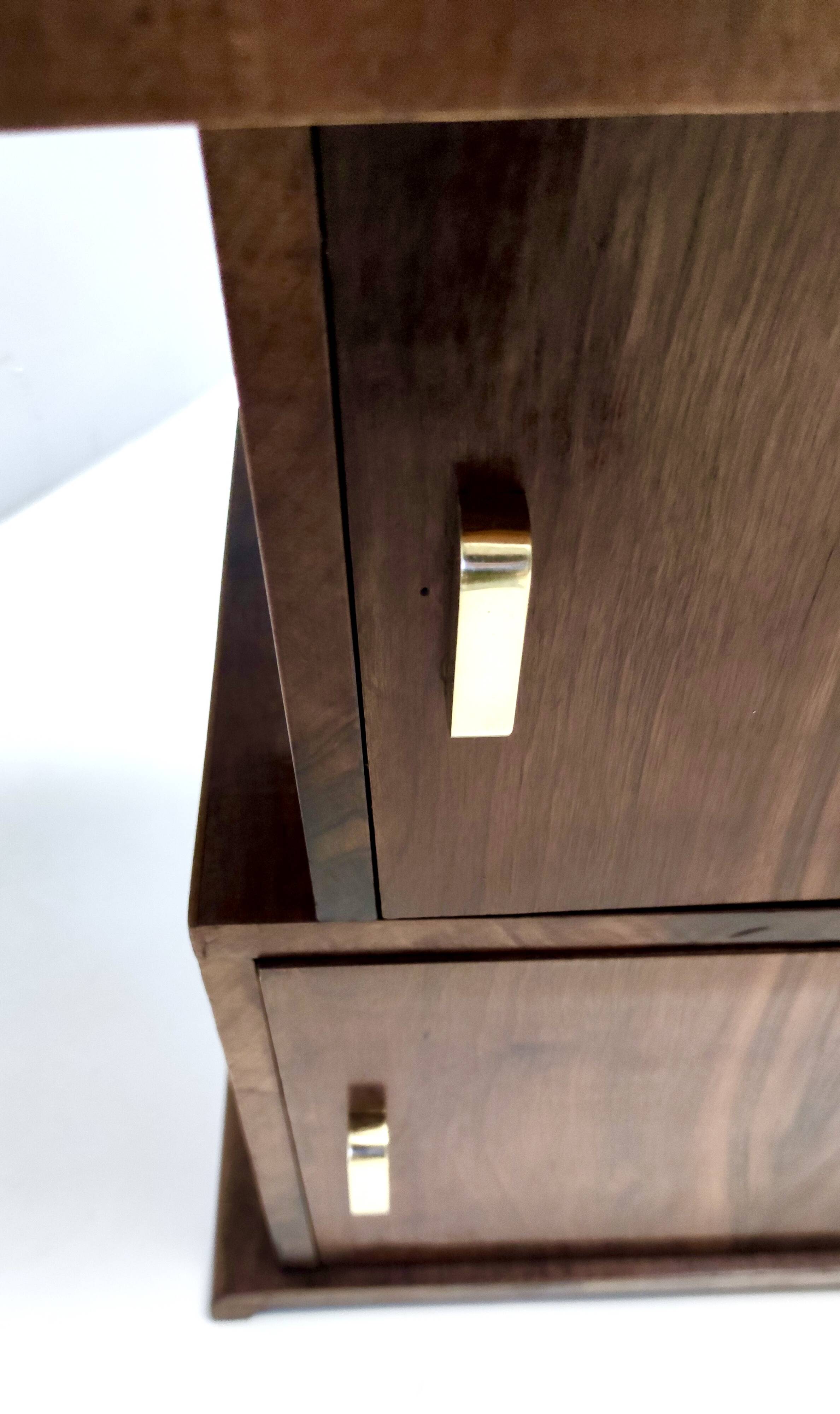 Black Walnut Divider Cabinet in the style of Emilio Lancia, Italy