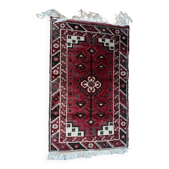 Tapis ancien en laine fait main, circa 1960 Turquie