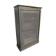Wall showcase louis philippe xixe cabinet curiosity patina shabby gustavien