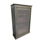 Wall showcase louis philippe xixe cabinet curiosity patina shabby gustavien