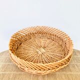 Antique rattan core basket