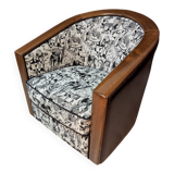 Art Deco swivel armchair