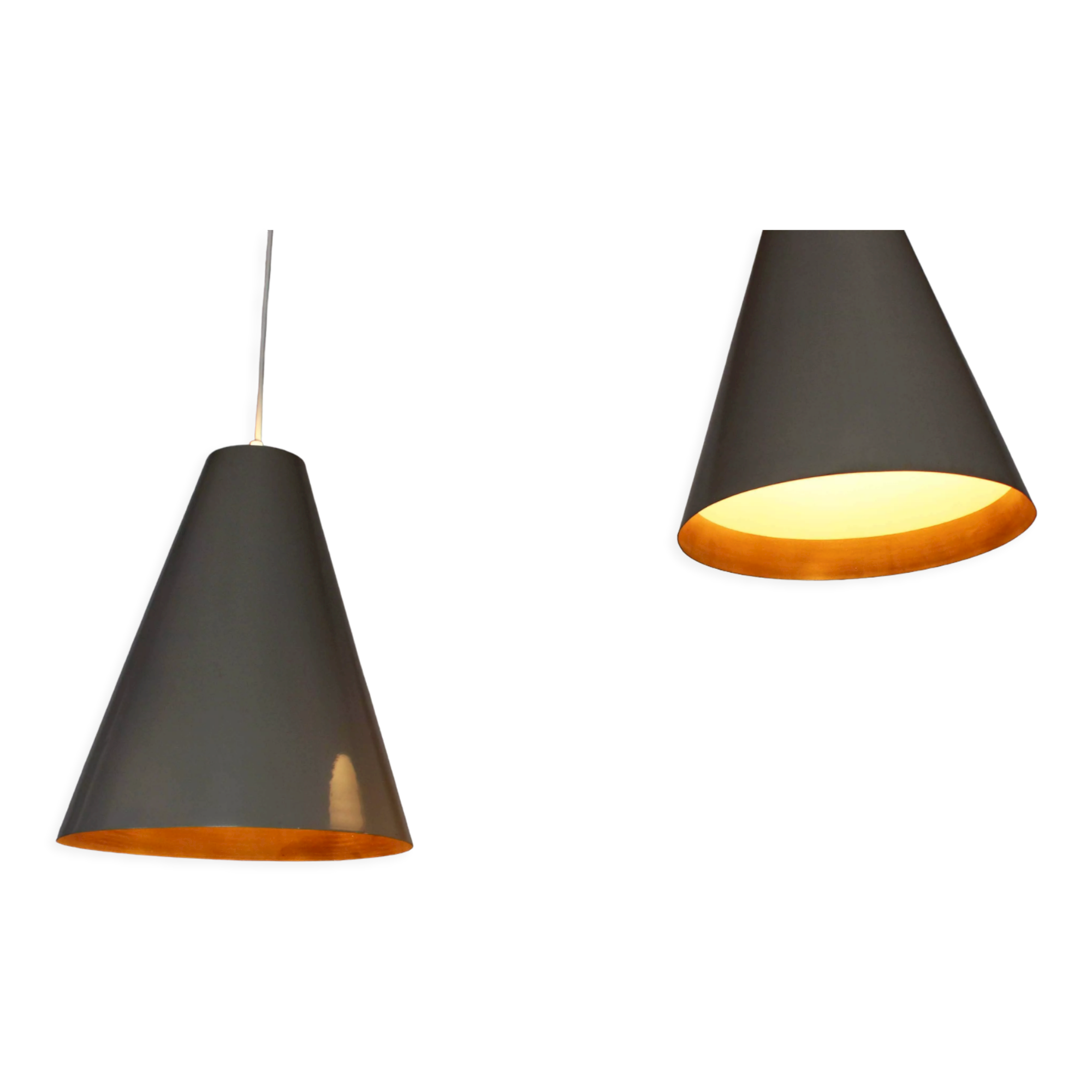 Pair of metal tapered suspensions