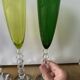 Set of 6 champagne flutes "Véga Flutissimo" in tinted crystal —