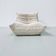 Fauteuil Togo Lounge en velours côtelé beige par Michel Ducaroy pour Ligne Roset.