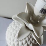 Pineapple lamp in white biscuit