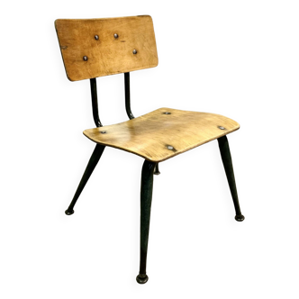 Chaise d’école américaine vintage années 60