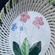 Woven ceramic fruit bowl from the 1950s