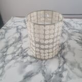 Vintage mother-of-pearl and nylon lampshade