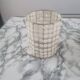 Vintage mother-of-pearl and nylon lampshade