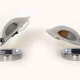Bauhaus Style Chrome Bedside Table Lamps from Napako, Czechoslovakia, 1930s