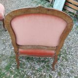 Paire de fauteuils anciens style louis xv