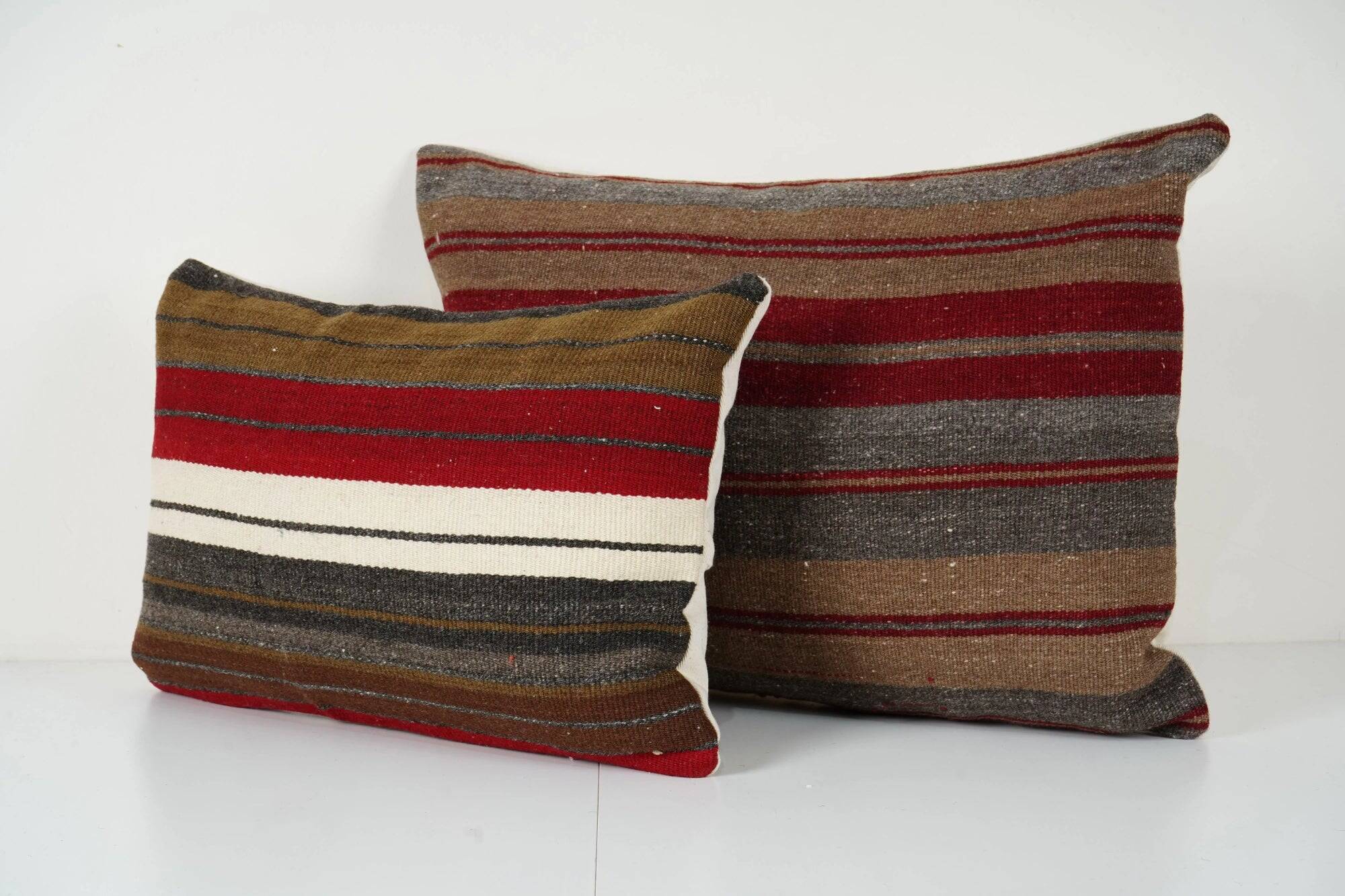 Set of 2 vintage kilim cushion covers 36x51 cm