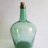 Vintage Ayelense Green Glass Demijohn