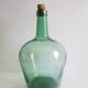 Vintage Ayelense Green Glass Demijohn