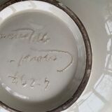 Enamelled ceramic cut floral pattern ceram Monaco vintage