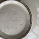 Enamelled ceramic cut floral pattern ceram Monaco vintage
