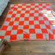 Vintage Granny Square Crochet Wool Throw