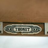 Thonet bentwood upholstered highback chairs, 1980s
