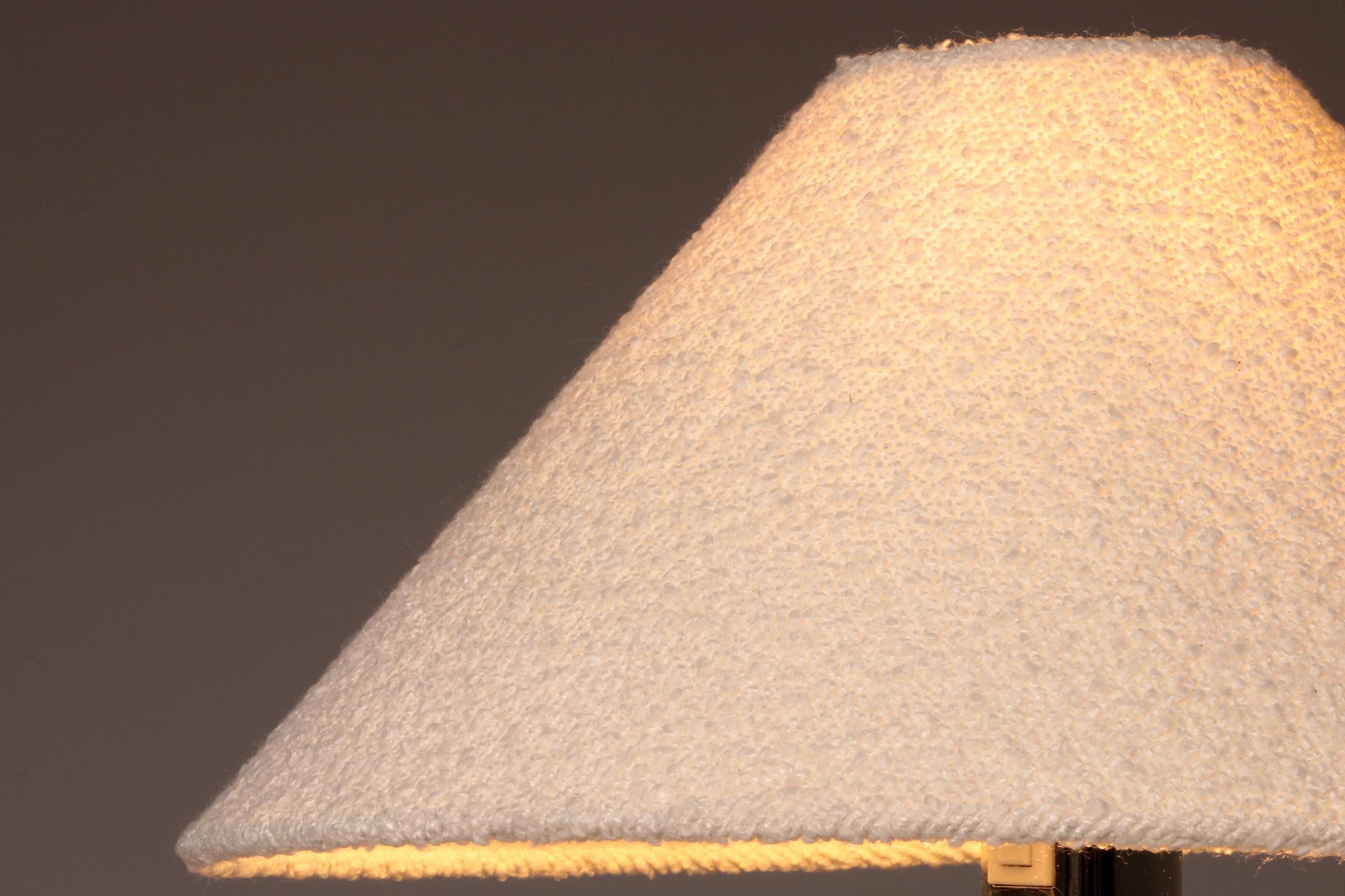 Marble and steel table lamp from Bergboms Scanlicht, 1970s, Sweden
