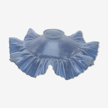 Blue glass lampshade