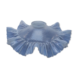 Blue glass lampshade