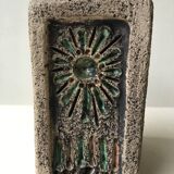 Stone and ceramic bedside lamp.