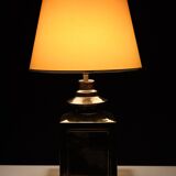 Superb square Ceramic Table lamp 1970s France