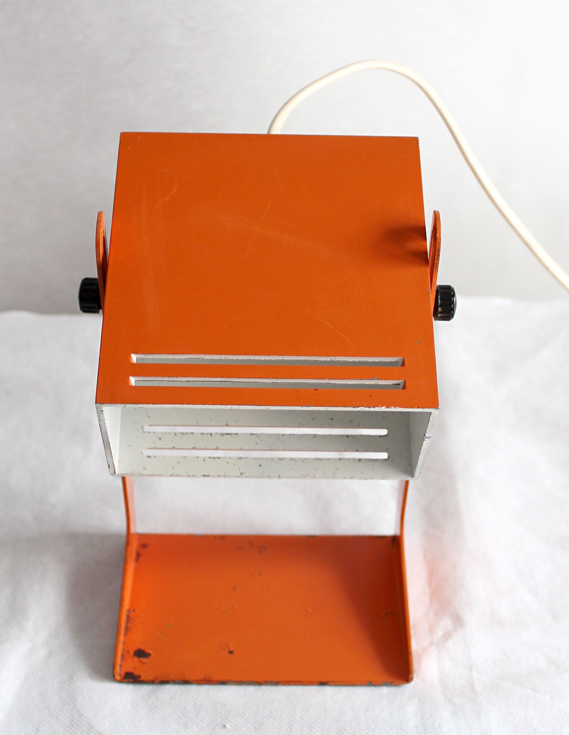 Lamp 70s orange metal