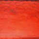 Plateau art deco verre rouge