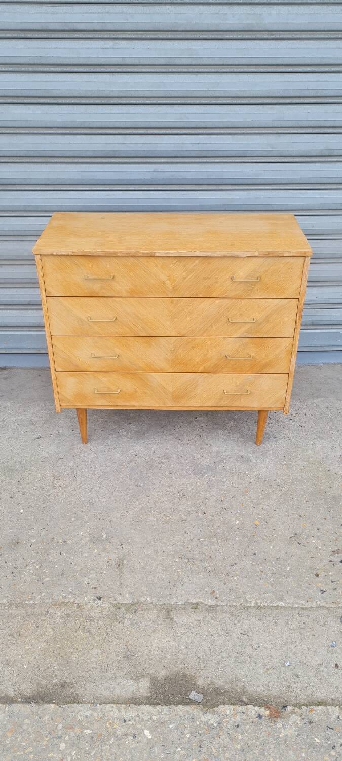 Compass foot chest of drawers 1960