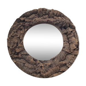 Miroir vintage en liège