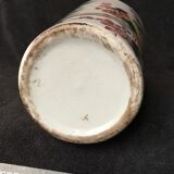 Small vase roll decoration birds branches of cherry blossoms and flowers