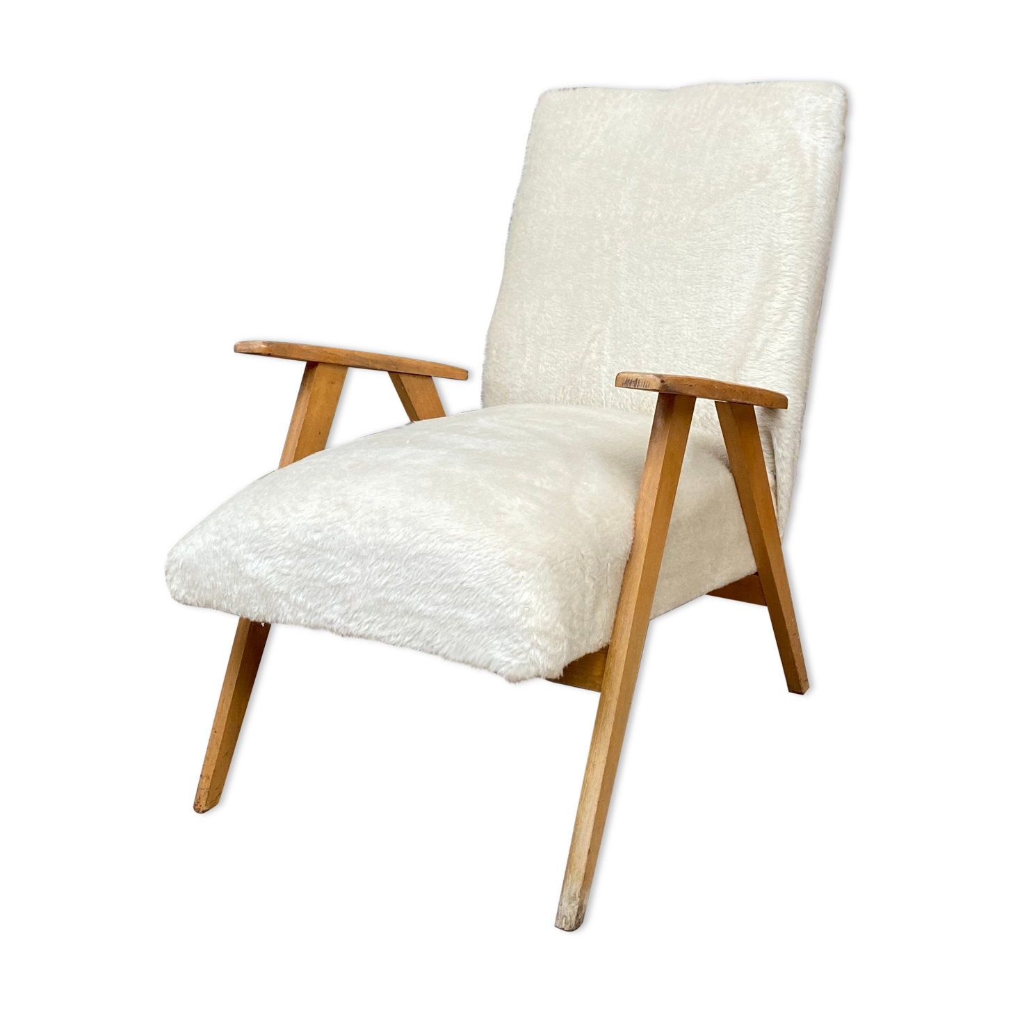 Scandinavian armchair compass feet