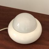 White UFO lamp model c359 by LUCI, Italy 70s