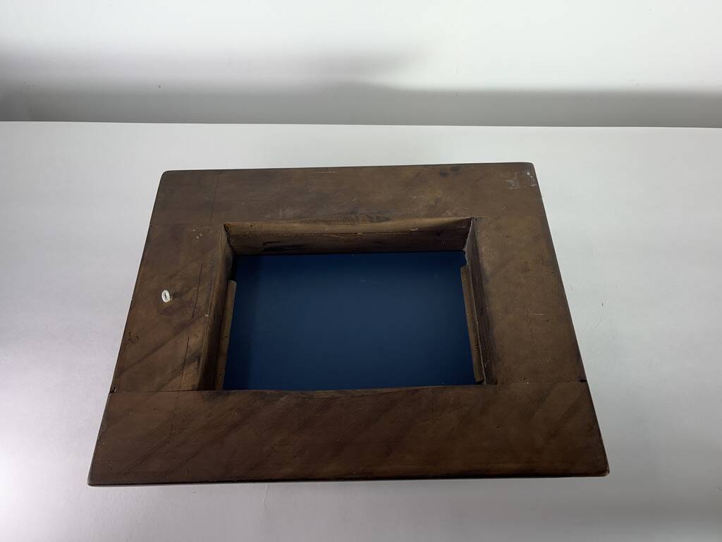 Protestant Huguenot mirror with hiding place France 17th century style