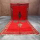 Tapis Marocain Boujad rouge - 443 x 203 cm