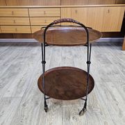 Bar cart, åry fanérprodukter, nybro, teak, sweden, 1960s