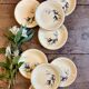 Set of 8 vintage dessert plates, Tulipe by Céranord