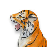 Tiger in glazed italian ceramic