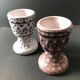 Pair of ceramic egg cups by Jean Austruy